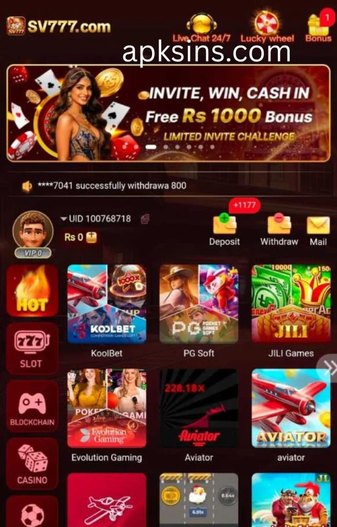 SV777 Game Download Free Real Money App in Pakistan
