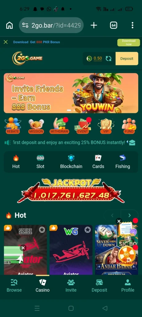 2 Go Game Download New Earning App in Pakistan 2026